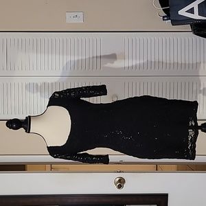 M Reign On black lace & sequin dress